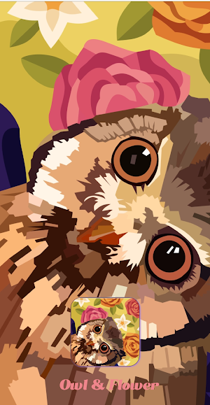 Owl & Flower:Color Master Coloring Book Package Screenshot 1