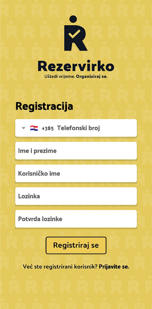 Rezervirko Screenshot 1