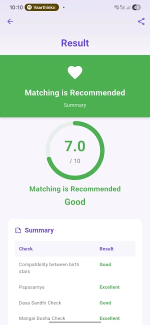 Kerala Porutham Match Checker Screenshot 2