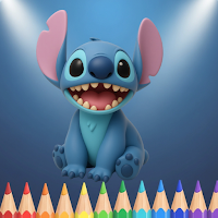 Stitch Cute Coloring