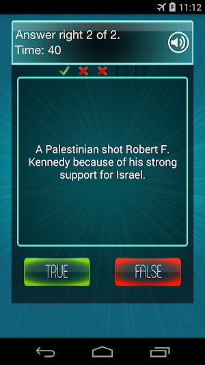 True False Quiz Screenshot 2