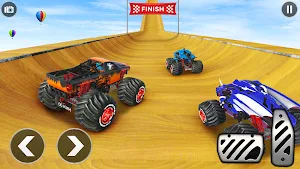 Monster Truck Race - Mega Ramp screenshot 5