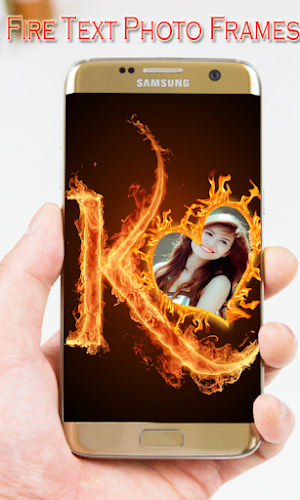 Fire Text Photo Frame 2024 Screenshot 3
