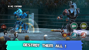 Metal Robots Transform Multiplayer Fighting Game Screenshot 3