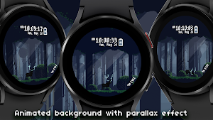 Pixel Art Forest Watch Face Screenshot 1