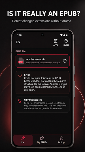 EPUB Fixer Screenshot 1