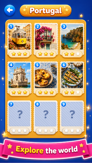 Jigsaw Travel: Cards Match Screenshot 1