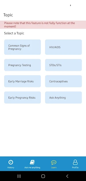 TeenApp Screenshot 1