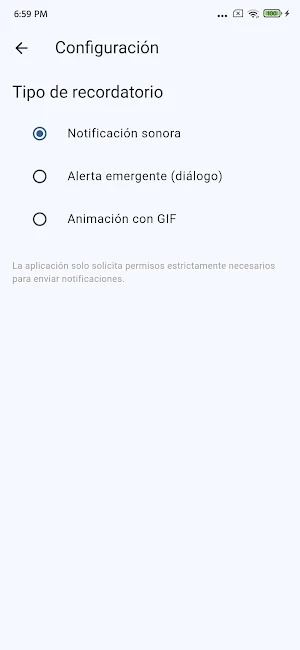 Recordatorio del día Screenshot 1
