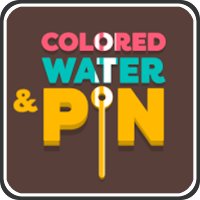 Colored Water And Pin
