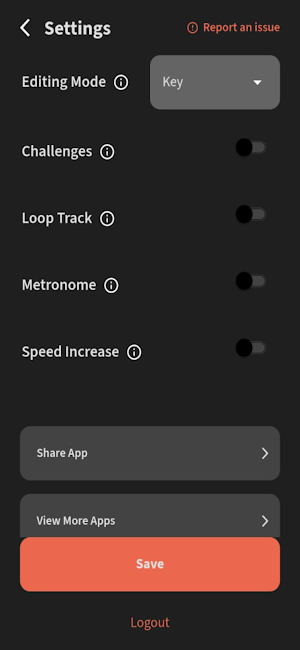 JHG Backing Tracks Screenshot 2