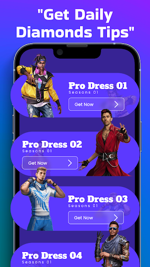 Get Daily Diamonds FFFF Tips Screenshot 0