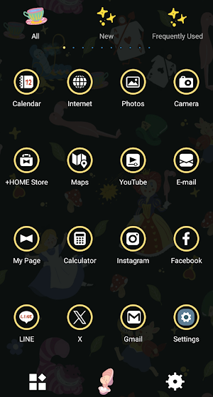 Cute Alice Theme +HOME Screenshot 2