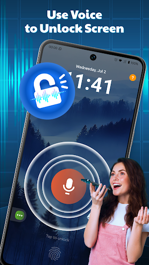 HeyLock: Lock Screen by Voice Screenshot 0
