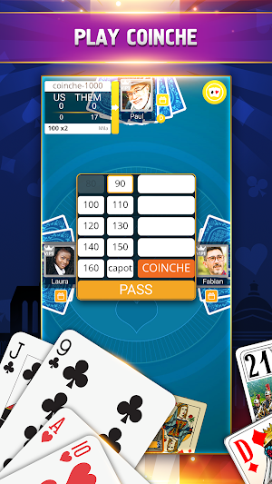 VIP Belote - French Belote Online Multiplayer Screenshot 1