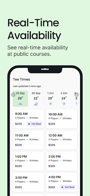 Fairway Finder: Find Tee Times Screenshot 2