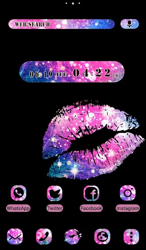 Galaxy Lips Theme Screenshot 0