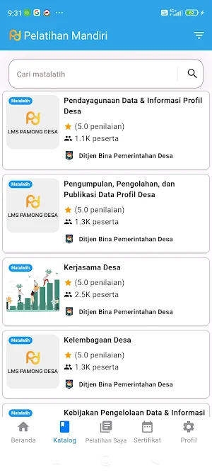 LMS Pamong Desa Screenshot 3