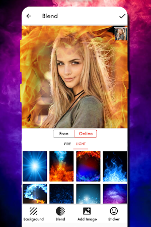 Fire Text Photo Frame Screenshot 1