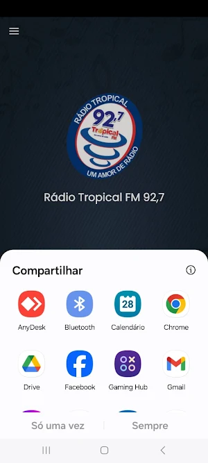 Rádio Tropical FM 92,7 Screenshot 1
