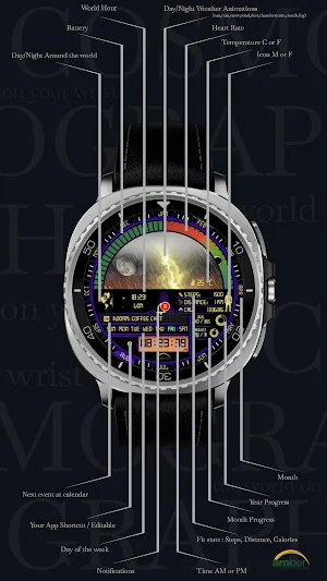 Cosmographos Watch Face Screenshot 1