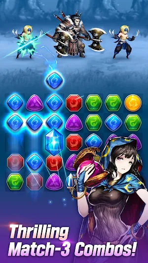 Brave Nine&Puzzle - Match 3 Screenshot 0