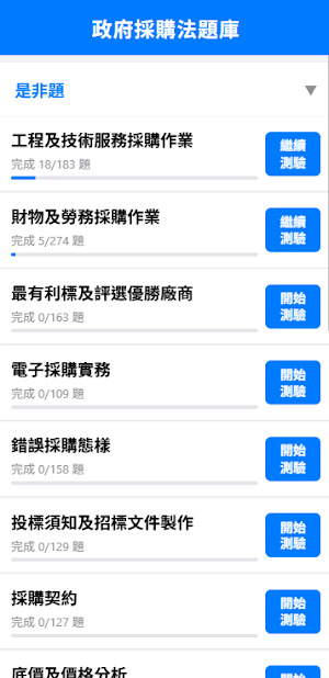 [樂題庫] 政府採購法題庫助手 Screenshot 1