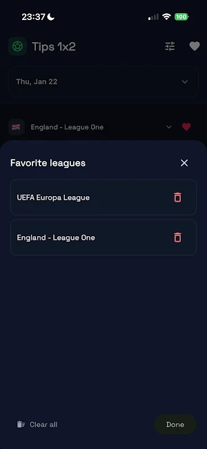 Tips 1x2 - betting tips Screenshot 2