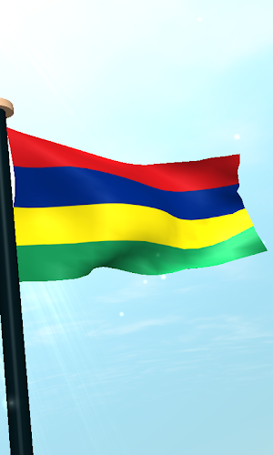 Mauritius Flag 3D Wallpaper Screenshot 3