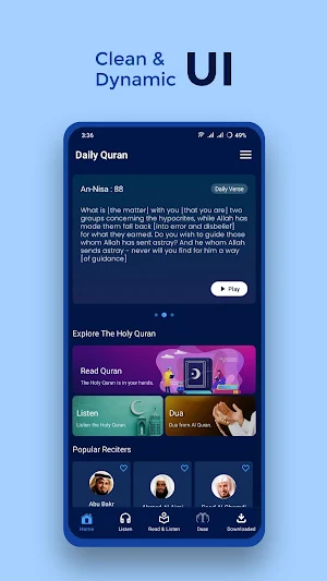 Daily Quran - Read & Listen Screenshot 0