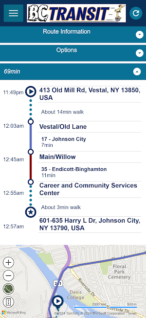 Broome County Transit Screenshot 3