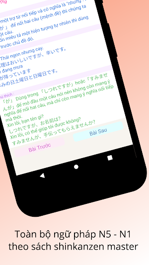 Học Tiếng Nhật Minano Nihongo & Từ Vựng N5 - N1 Screenshot 2