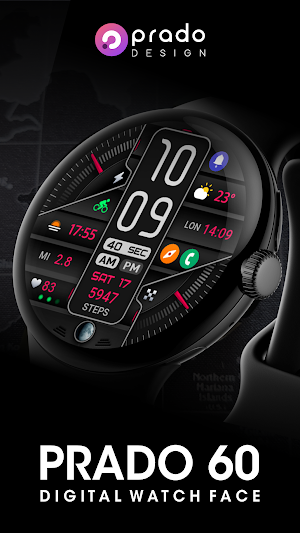 PRADO 60 Digital Watch Face Screenshot 0