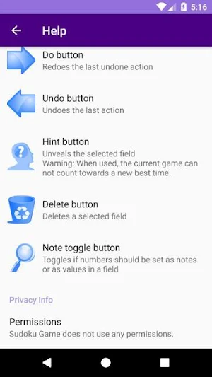Sudoku Screenshot 3