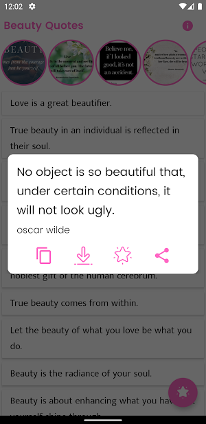 Beauty Quotes and Sayings Screenshot 2