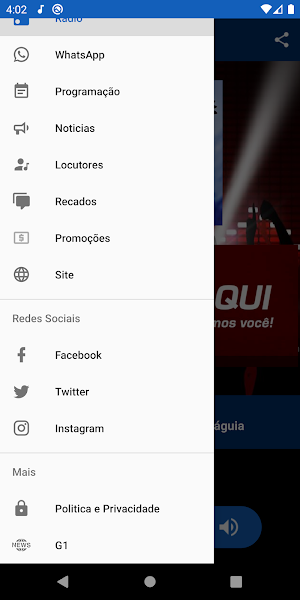 Rádio Renovação Águia Screenshot 2