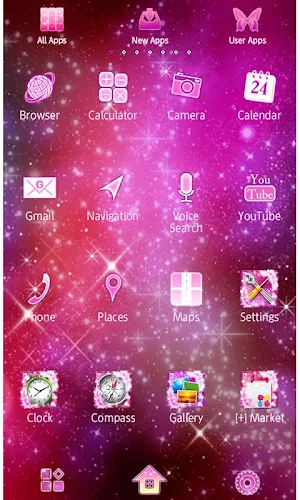 Wallpaper Cosmic Butterflies Screenshot 2