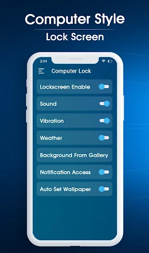 Computer Style Lock Screen Screenshot 3