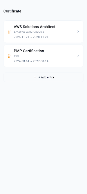 ResumeFacts: Resume Date Vault Screenshot 2