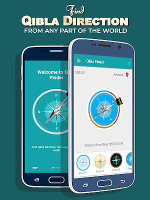 Qibla Finder - Find Qibla Direction & Prayer Times Screenshot 1