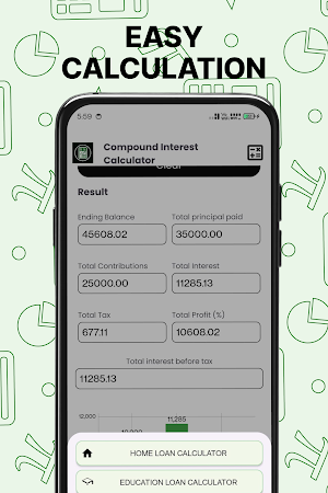 Easy Compound Interest Calc Screenshot 1