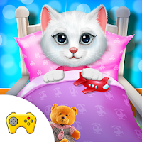 Cute Kitty's Bedtime Activitie
