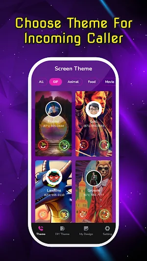 Color Call Screen: DIY Themes Screenshot 3