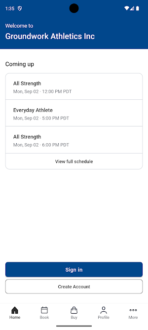 Groundwork Athletics Screenshot 1
