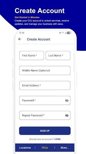 COJ Mobile Screenshot 1