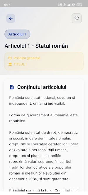 Constituţia României Screenshot 2