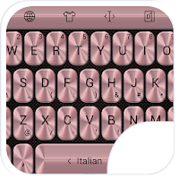 Keyboard Theme Metallic Pink