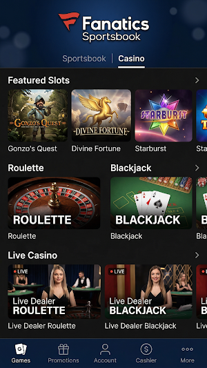 Fanatics Sportsbook App Screenshot 0
