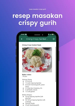 resep masakan crispy gurih Screenshot 3