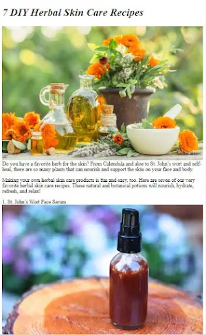 Homemade Herbal Beauty Recipes Screenshot 0